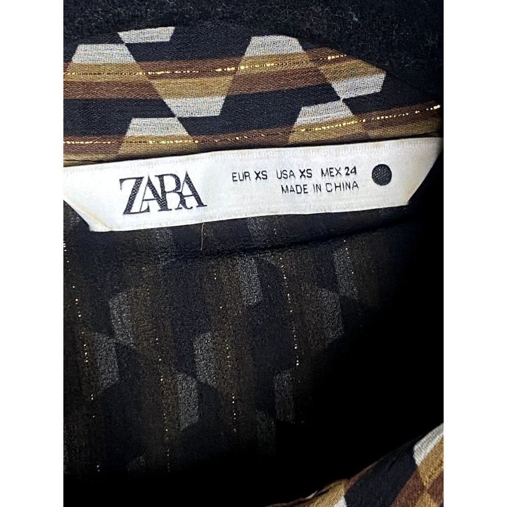 Zara Brown and Black Mini Dress - Picture 9 of 15